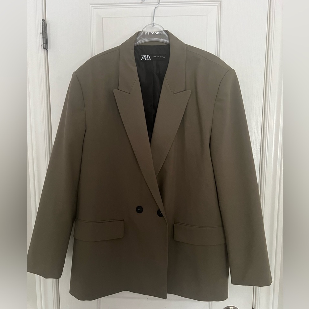 ZARA Oversized Blazer Khaki size XL